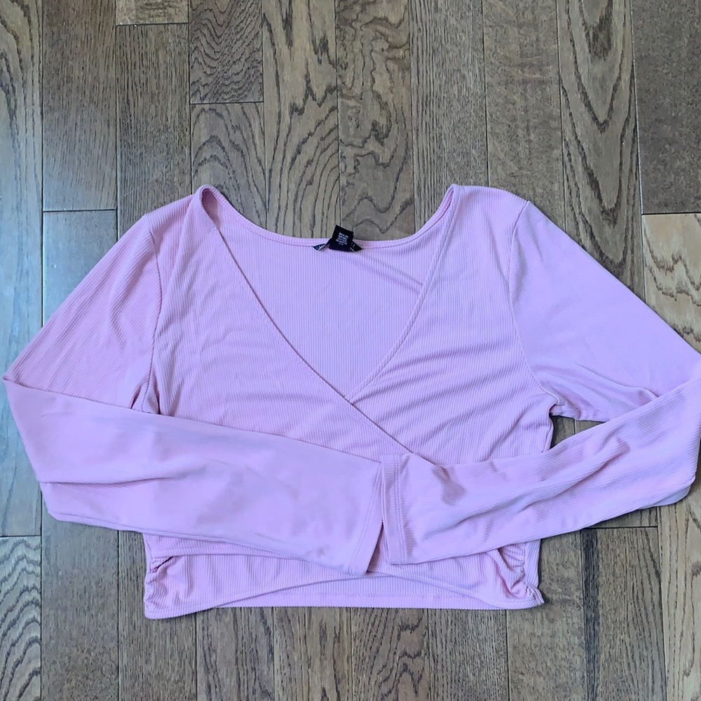 Victoria’s Secret Ribbed Wrap Crop Top